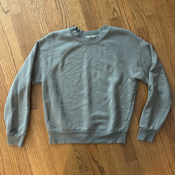 ETERNE SHRUNKEN RAGLAN SWEATSHIRT in Clay size Medium - Picture 5 of 8